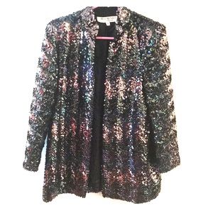 Vtg80s Sequin (green, black, purple, black) Jacket